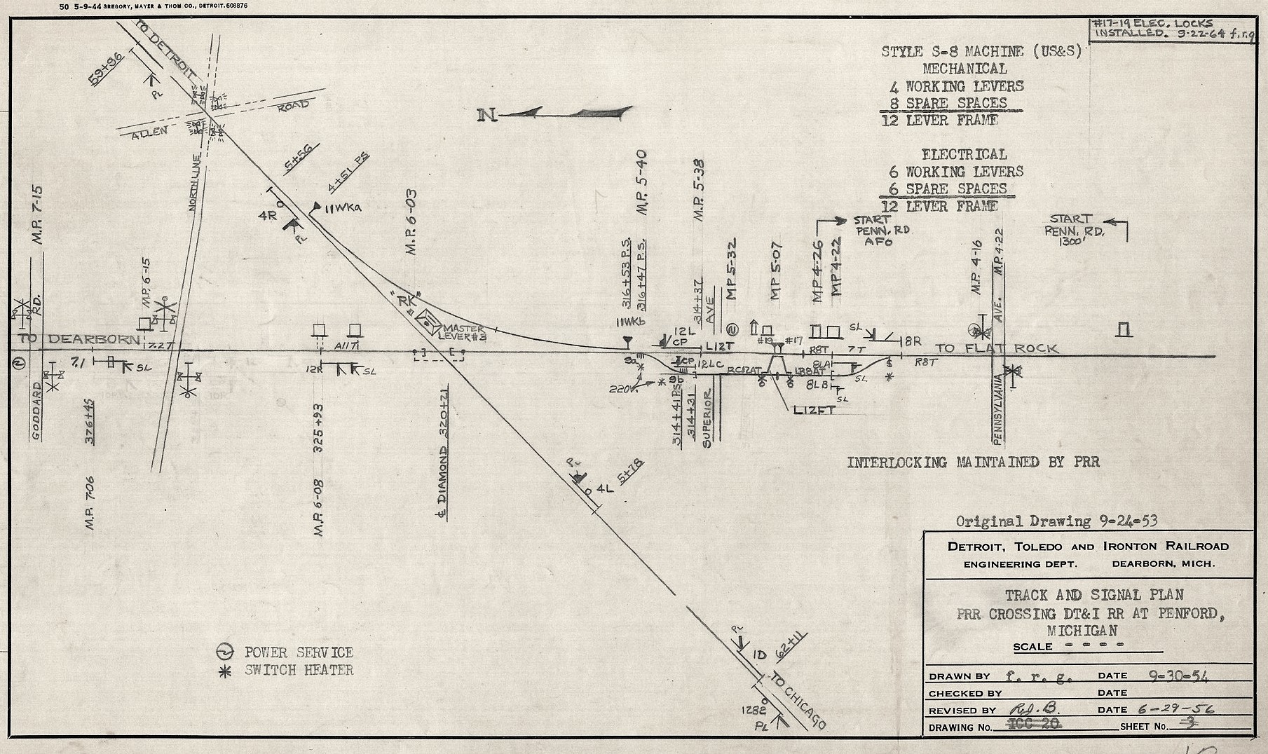 DTI-PRR Penford Interlocking Map